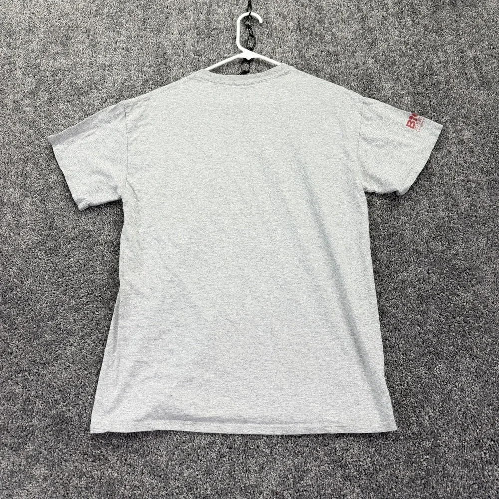 SJU Johnnies Shirt Mens Medium Gray NCAA Football Adidas Short Sleeve Tee